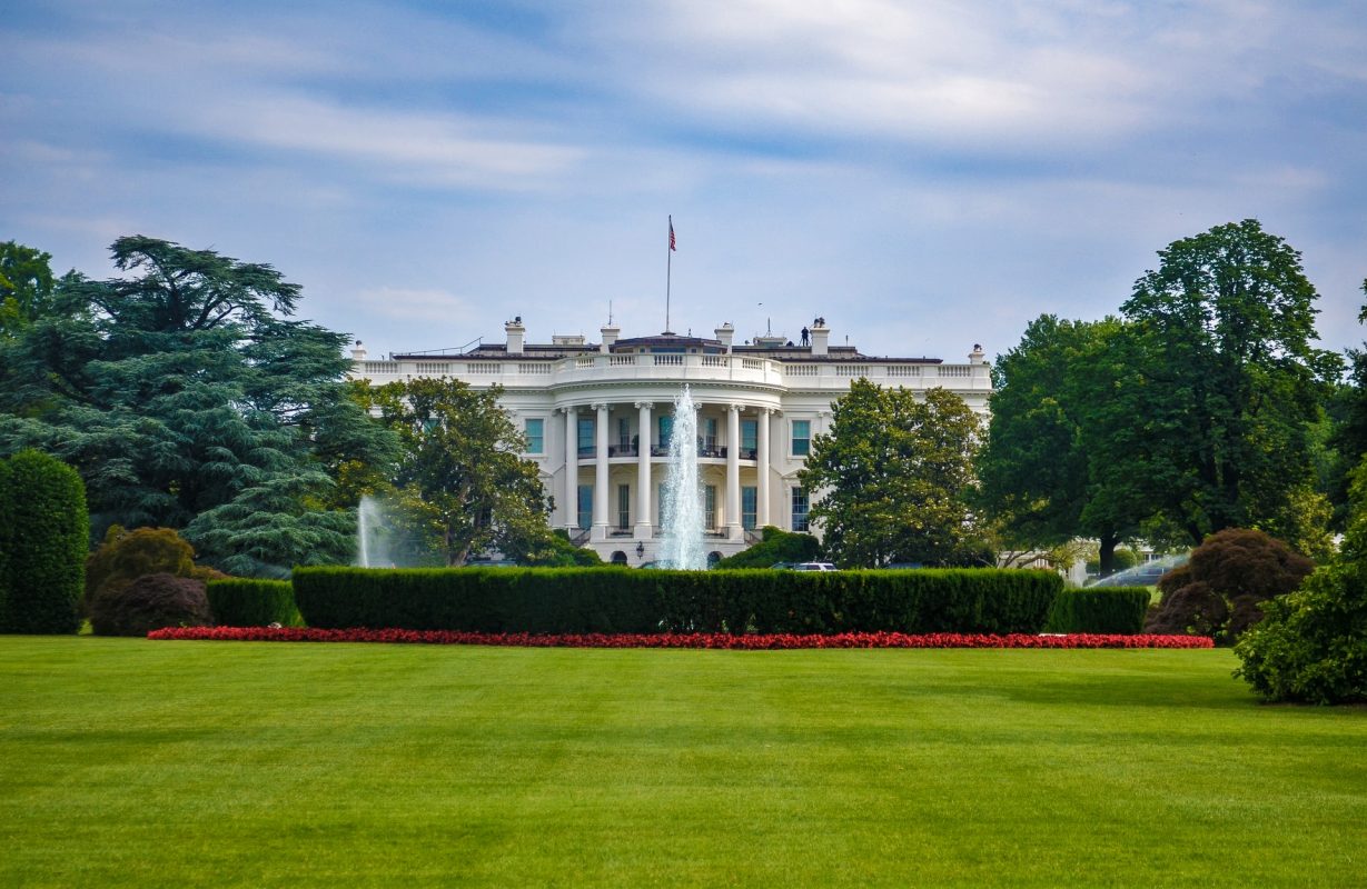 The White House from the South Lawn